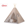 Tipi telt sæt til børn med legetæppe  Beige Polkaprikker
