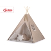 Tipi telt sæt til børn med legetæppe  Beige Polkaprikker