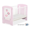 Tremmeseng 120x60cm til baby Munter Ugler    Lyserød Pink