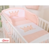 Universel sengerand til babyseng - Little Prince/Princess  Pulverrosa