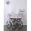 Vintage babykurv  Lyserød Hvid Pink Jasmine