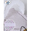Vintage babykurv  Lyserød Hvid Pink Jasmine