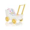 Vogn til babydukke  Hvid Gul