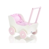 Vogn til babydukke  Lyserød Hvid Pink