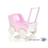 Vogn til babydukke  Lyserød Hvid Pink