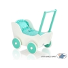 Vogn til babydukke  Mint Hvid