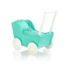 Vogn til babydukke  Mint Hvid