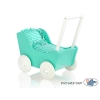 Vogn til babydukke  Mint Hvid