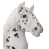 Hobby Horse Kæphest Hvid med Pletter