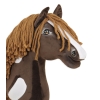 Hobby Horse mørkebrun hvid pinto Amerikansk Mustang