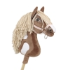 Kæphest brun hvid beige Manke Amerikansk Mustang