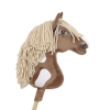 Kæphest brun hvid beige Manke Amerikansk Mustang