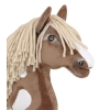 Kæphest brun hvid beige Manke Amerikansk Mustang