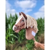 Kæphest brun hvid beige Manke Amerikansk Mustang