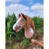 Kæphest Brun Hvid pinto Amerikansk Mustang