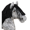 Kæphest Dapple Grey med Sort Manke
