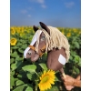 Kæphest Smuk mørkebrun hvid beige Manke Amerikansk Mustang