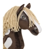 Kæphest Smuk mørkebrun hvid beige Manke Amerikansk Mustang