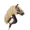 Kæphest Smuk mørkebrun hvid beige Manke Amerikansk Mustang