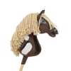 Kæphest Smuk mørkebrun hvid beige Manke Amerikansk Mustang