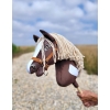 Kæphest Smuk mørkebrun hvid beige Manke Amerikansk Mustang