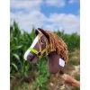 Kæphest Smuk mørkebrun hvid pinto Amerikansk Mustang