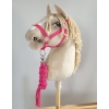 Træktov til kæphest lavet af snor Mørk Pink