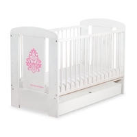 Babysenge Glamour med Skuffe 120x60cm