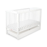 Babysenge med Skuffe 120x60cm Hjerter