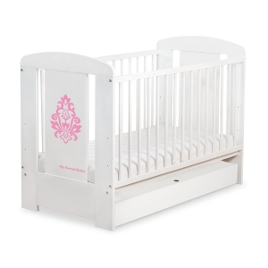 Babysenge Glamour med Skuffe 120x60cm