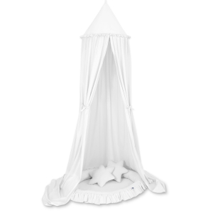 Sengehimmel med babynest og pudder