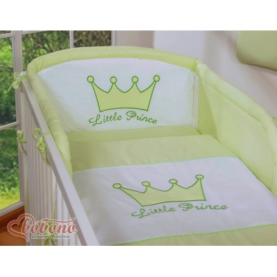 2-delt sengesæt Little Prince/Princess  Grøn