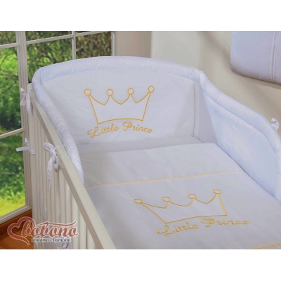 2-delt sengesæt Little Prince/Princess  Hvid