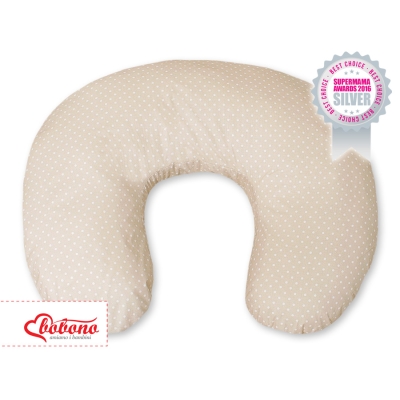 Ammepude til baby - Hanging Hearts  Beige Polkaprikker