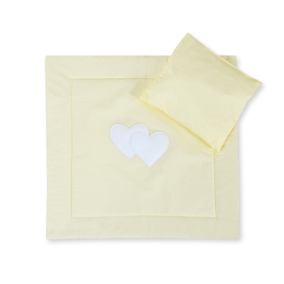 Baby barnevogn sengesæt i 2 dele - Hanging hearts  Enfelben