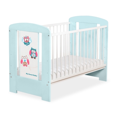 Baby tremmeseng 120x60cm Munter Ugler   Mint