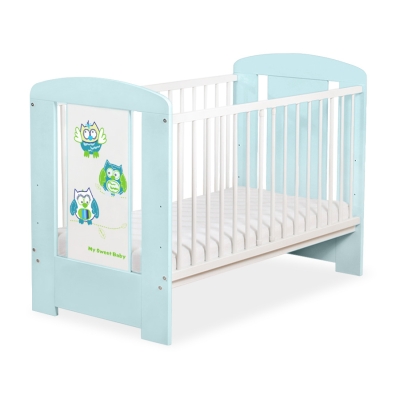 Baby tremmeseng 120x60cm Munter Ugler   Mint