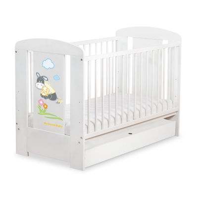 Baby tremmeseng med Skuffe 120x60cm Æsel Luca  STANDARD