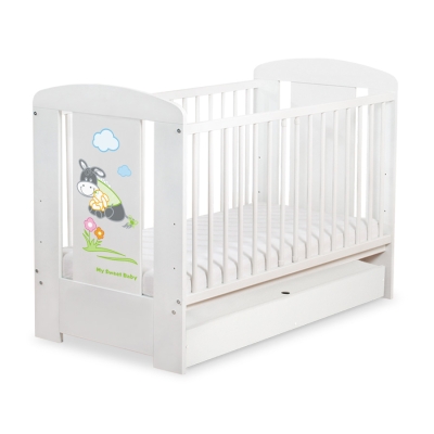 Baby tremmeseng med Skuffe 120x60cm Æsel Luca  STANDARD