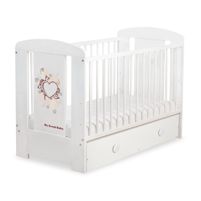 Baby tremmeseng med skuffe 120x60cm Chic  MAXI