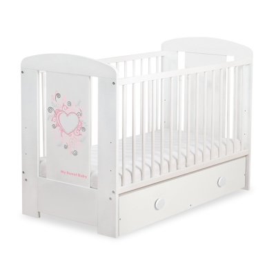 Baby tremmeseng med skuffe 120x60cm Chic  MAXI