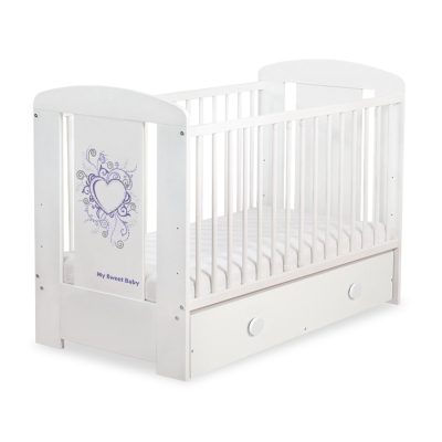 Baby tremmeseng med skuffe 120x60cm Chic  MAXI