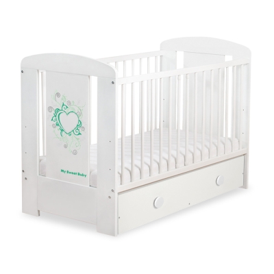 Baby tremmeseng med skuffe 120x60cm Chic  MAXI