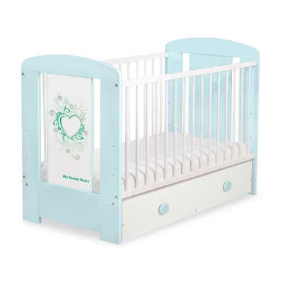Baby tremmeseng med skuffe 120x60cm Chic  MAXI
