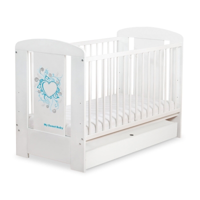 Baby tremmeseng med skuffe 120x60cm Chic  STANDARD
