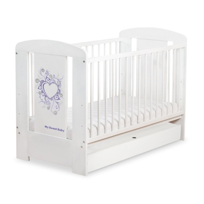 Baby tremmeseng med skuffe 120x60cm Chic  STANDARD