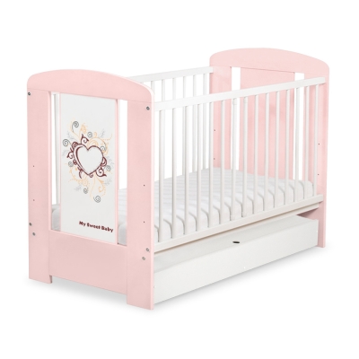 Baby tremmeseng med skuffe 120x60cm Chic  STANDARD