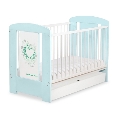 Baby tremmeseng med skuffe 120x60cm Chic  STANDARD