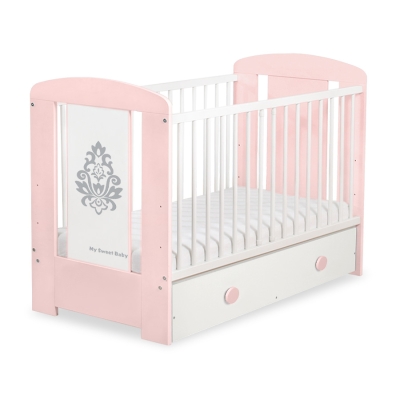 Baby tremmeseng med skuffe 120x60cm Glamour  MAXI Glamour
