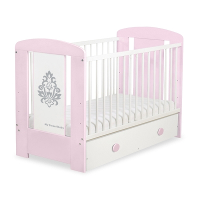 Baby tremmeseng med skuffe 120x60cm Glamour  MAXI Glamour